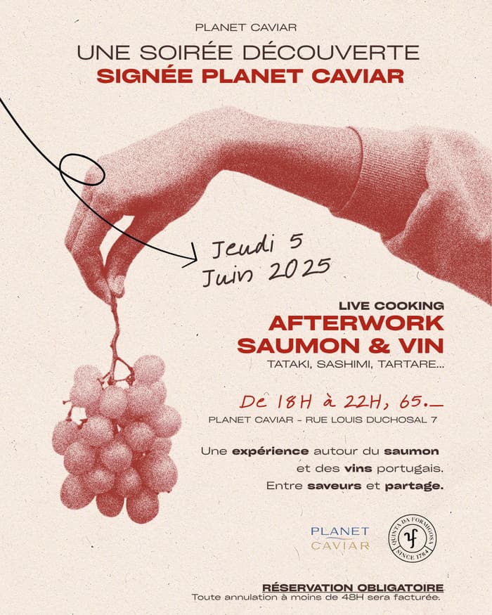 🍷 Afterwork Saumon & Vin – Soirée découverte chez Planet Caviar
