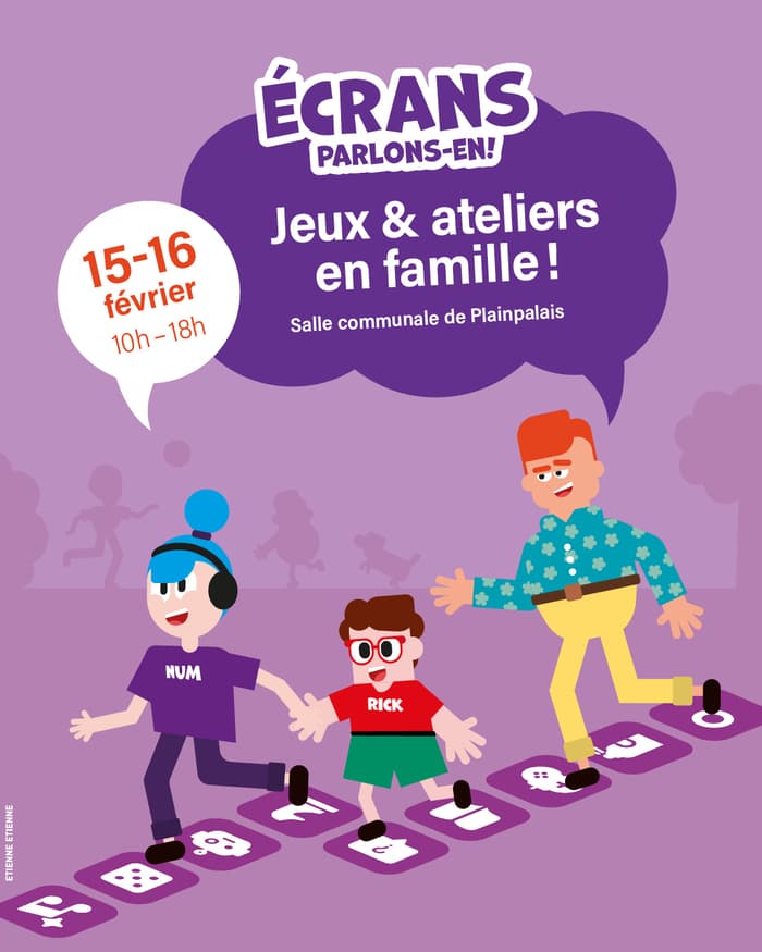 Ecrans, parlons-en! Week-end d’animations pour les familles à la salle communale de Plainpalais