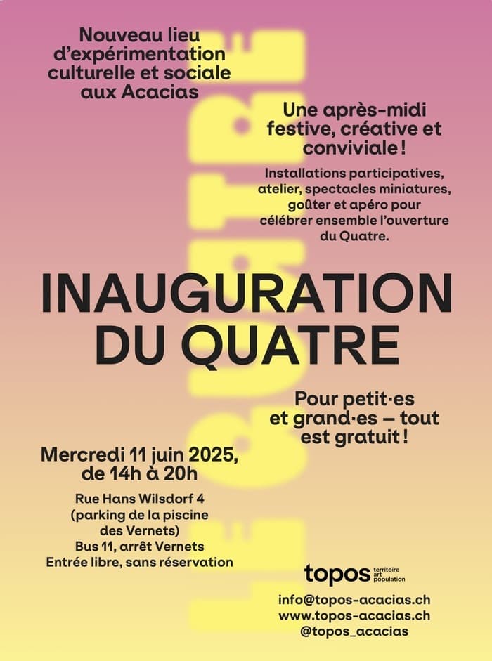 Inauguration du Quatre : un nouveau lieu culturel, artistique et citoyen aux Acacias