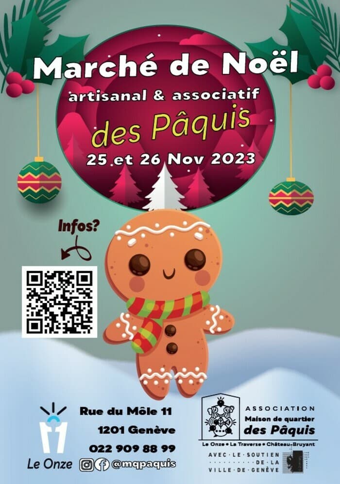 Marché de Noël artisanal et associatif des Pâquis