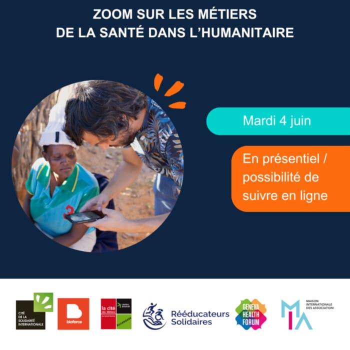 Zoom métiers – Santé. Conférence sur les métiers de la santé dans le domaine humanitaire