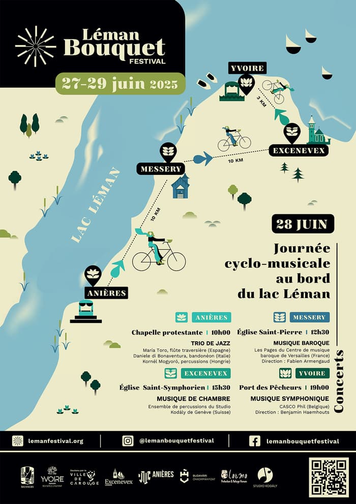 Léman Bouquet Festival, un festival cyclo-musicale autour du Lac Léman.