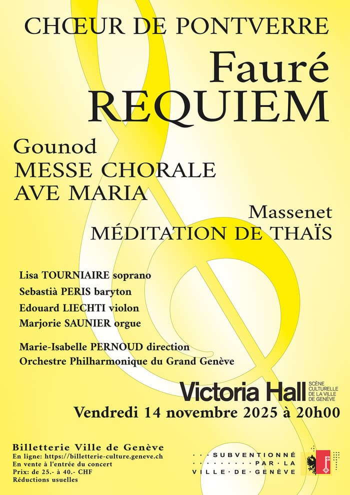 Chœur de Pontverre; Orchestre Philharmonique du Grand Genève; direction Marie-Isabelle Pernoud