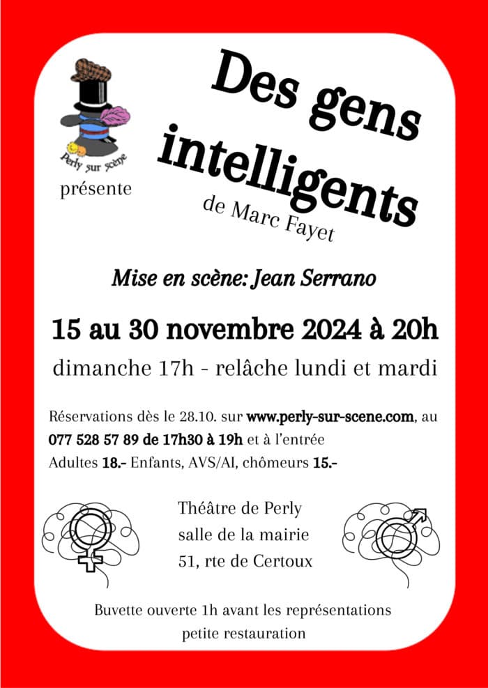 Des gens intelligents, de Marc Fayet. Mise en scène: Jean Serrano