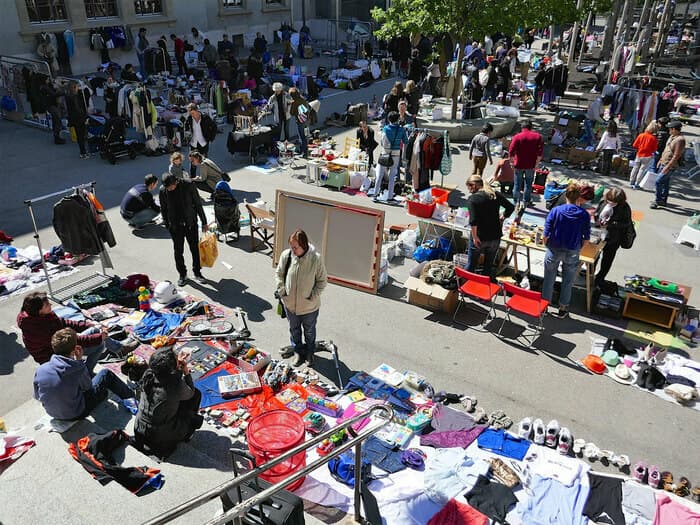 Vide-grenier à Tivoli