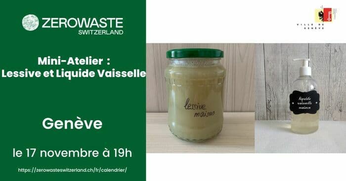 Genève – Mini-Atelier Fabrication: Lessive et Liquide Vaisselle