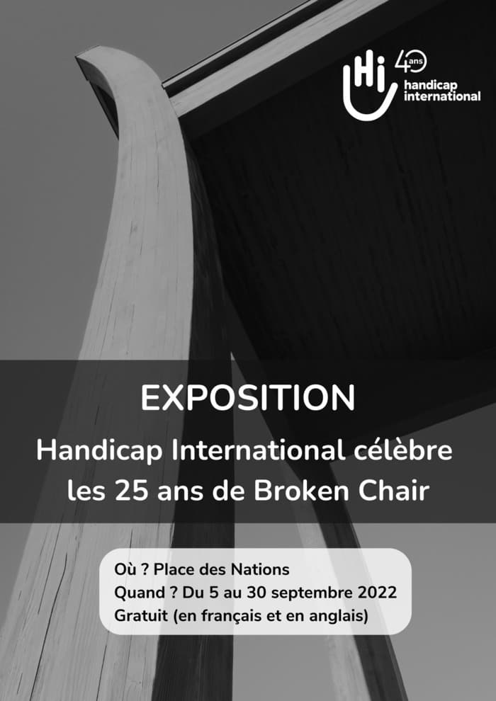Handicap International célèbre les 25 ans de Broken Chair