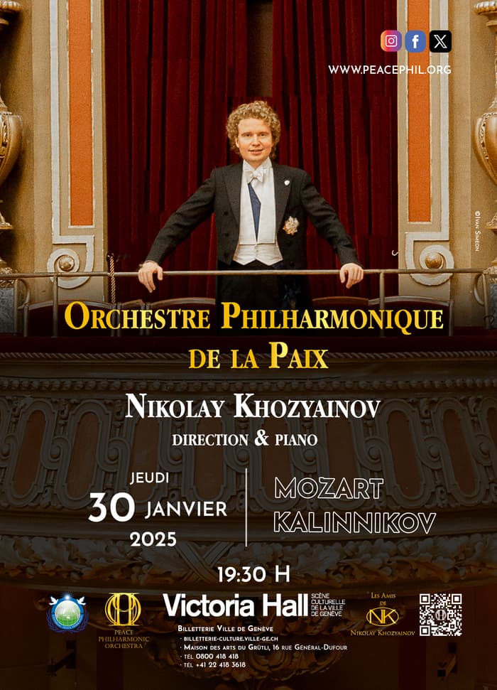 L’Orchestre Philharmonique de la Paix. Nikolay Khozyainov, direction & piano