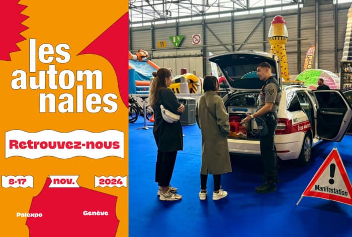 La police municipale vous donne rendez-vous aux Automnales 2024 à Palexpo !