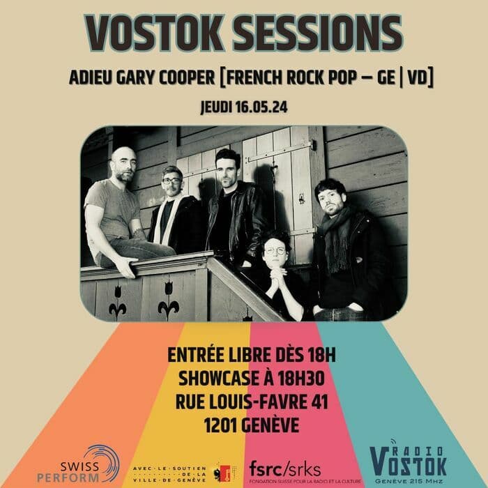 Adieu Gary Cooper [French Rock Pop  | GE - VD] en Vostok Sessions