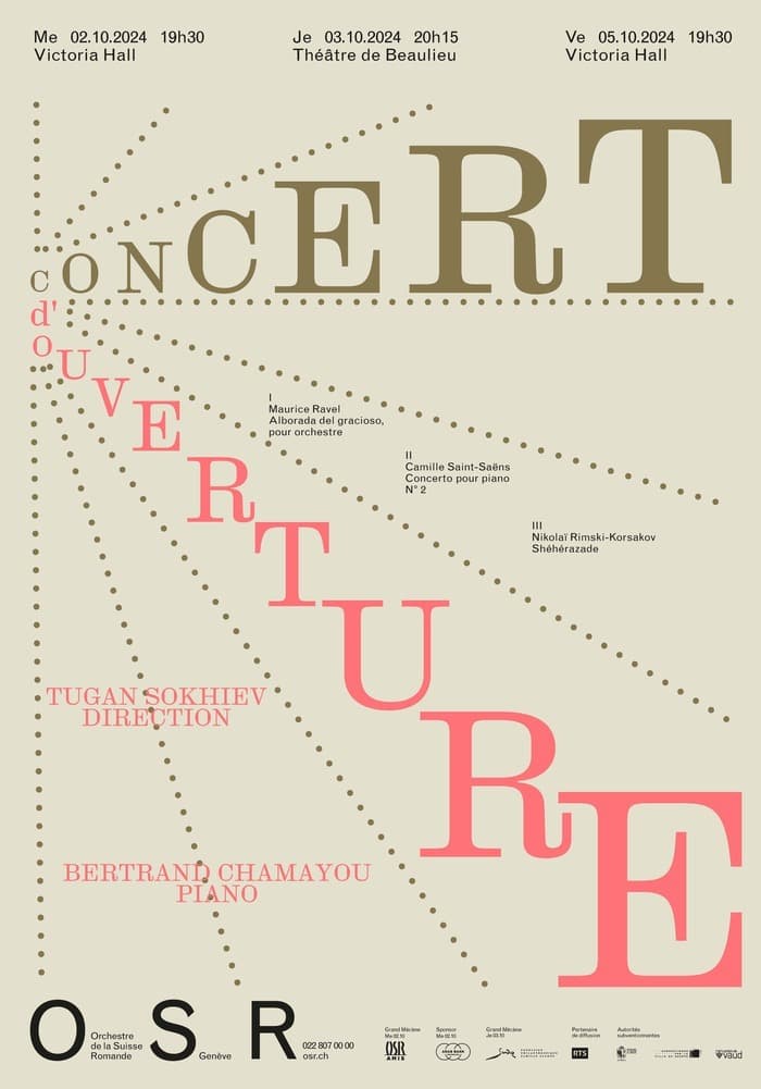Concert d’ouverture de l’Orchestre de la Suisse Romande avec Tugan Sokhiev et Bertrand Chamayou