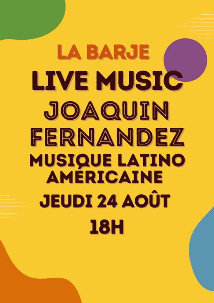 APÉRO & LIVE MUSIC JOAQUIN FERNANDEZ // MUSIQUE LATINO-AMÉRICAINE