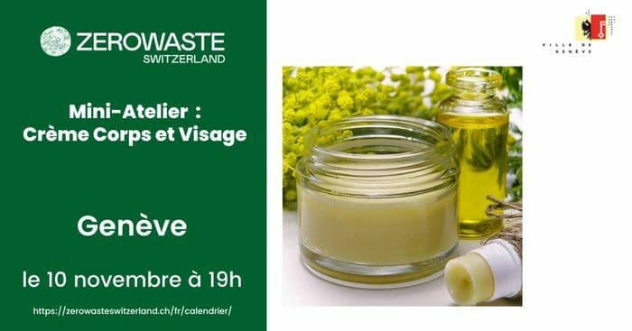 Genève – Mini-Atelier Fabrication: Crème corps et visage