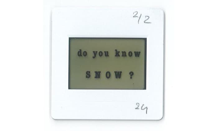 Daniel Caux & Michael Snow: Do You Know Snow?