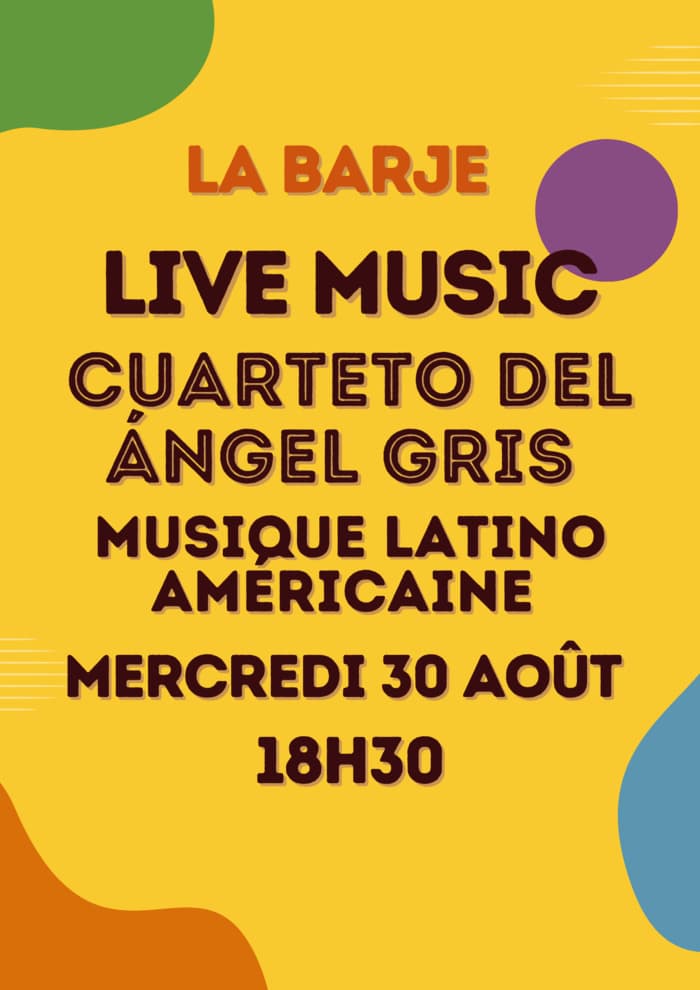APÉRO & LIVE MUSIC CUARTETO DEL ÁNGEL GRIS // MUSIQUE LATINO-AMÉRICAINE