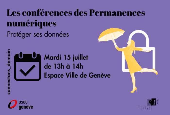 Conférence "Protéger ses données" - Permanence numérique Rive gauche