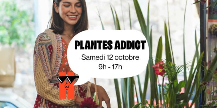 Marché aux plantes avec Plantes Addict