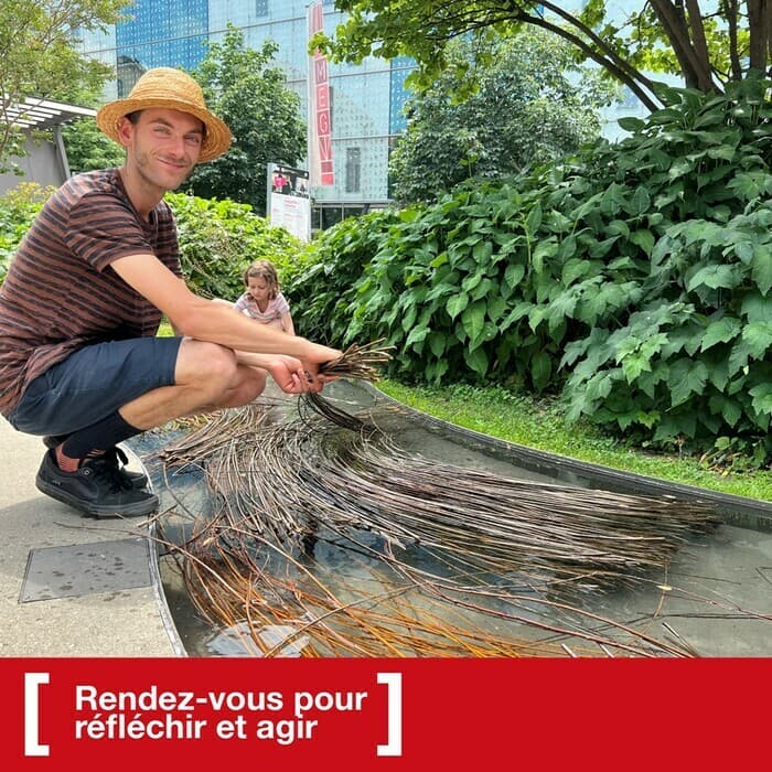 Vannerie sauvage: création collective de refuges pour les abeilles au Jardin du MEG