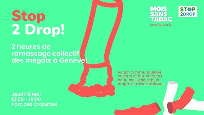 Stop2drop - Collecte de mégots à Genève