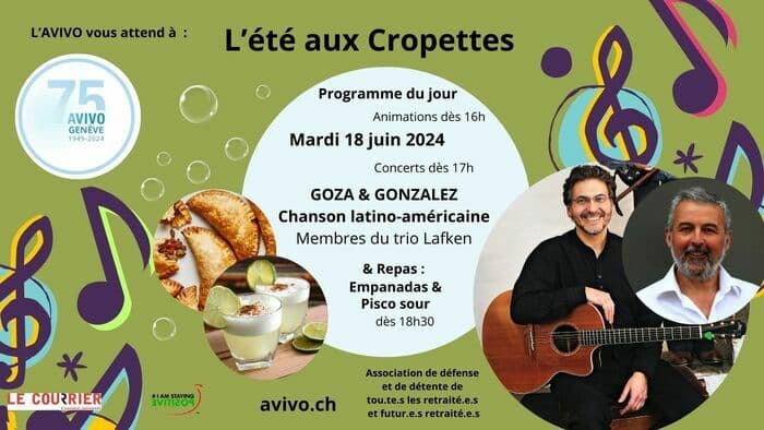 L'été aux Cropettes - mardi 18 juin