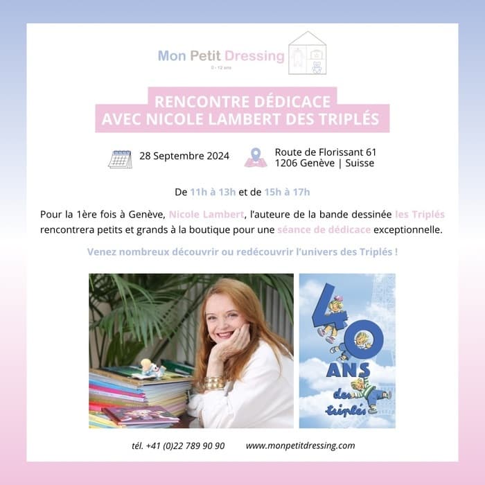 Rencontre Dédicace avec Nicole Lambert des Triplés