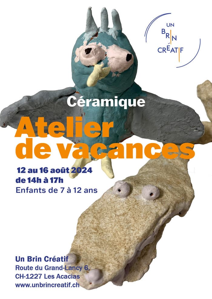 Stage de vacances pour les enfants  - Céramique