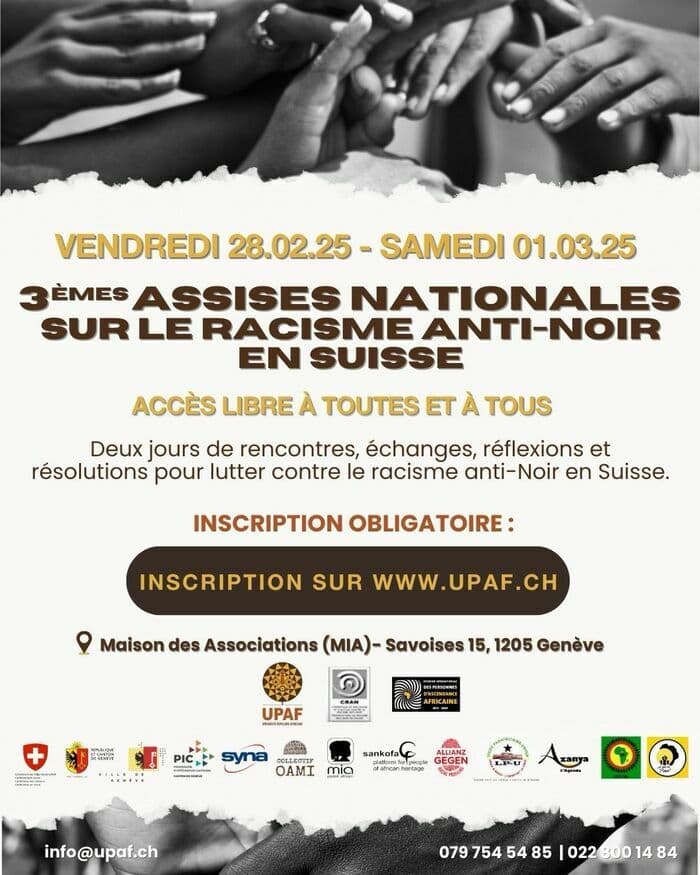 3ÈMES ASSISES NATIONALES SUR LE RACISME ANTI-NOIR EN SUISSE