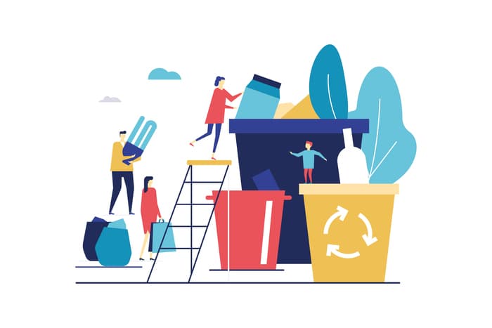 Stand de sensibilisation au tri des déchets