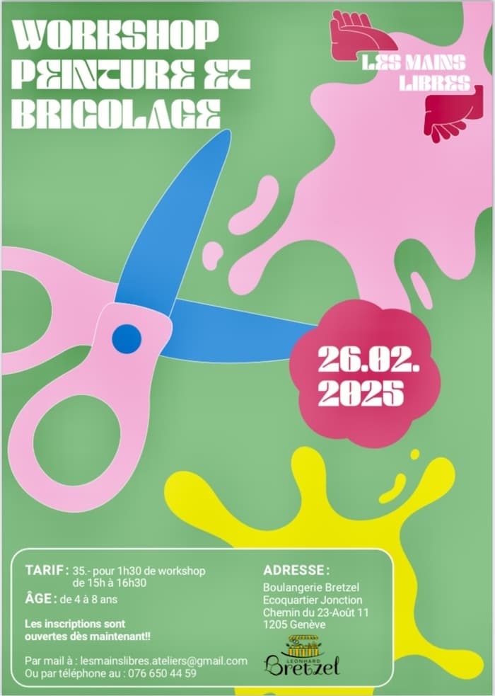 Atelier peinture et bricolage pour enfants