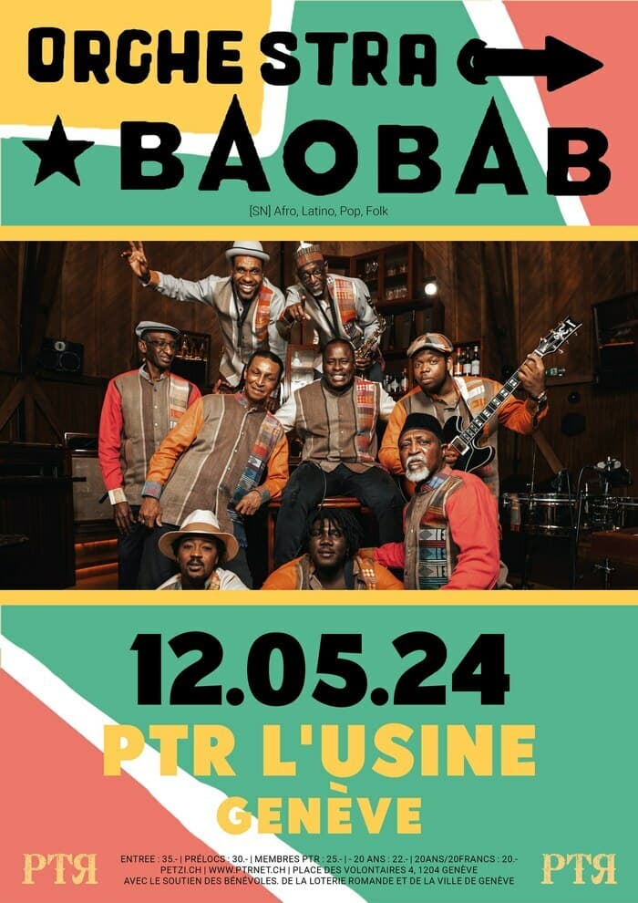 ORCHESTRA BAOBAB [SN] + Sankoum Cissokho & Mbar Ndiaye [SN]| PTR L'Usine Genève