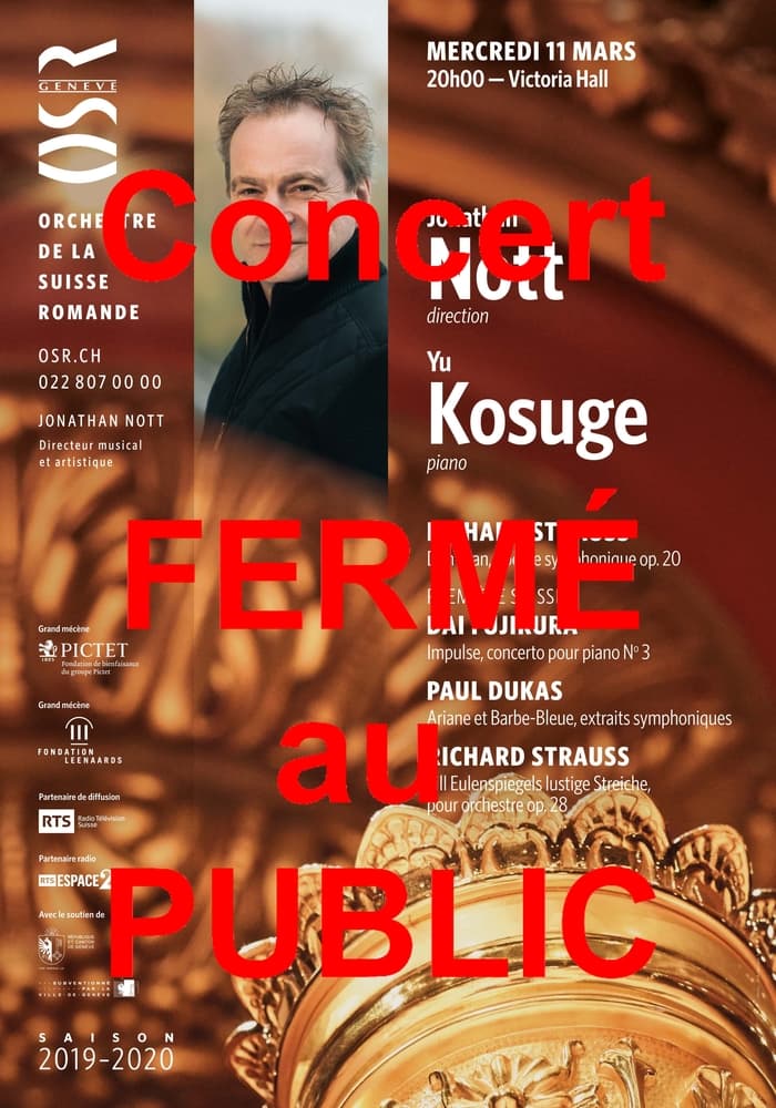 CONCERT A HUIS CLOS  - retransmis par RTS sur Espace 2