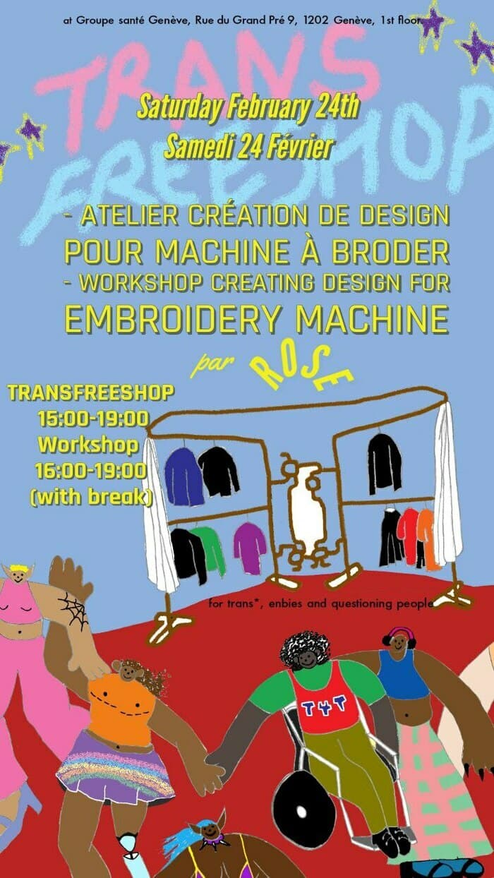 Transfreeshop + Atelier design pour brodeuse
