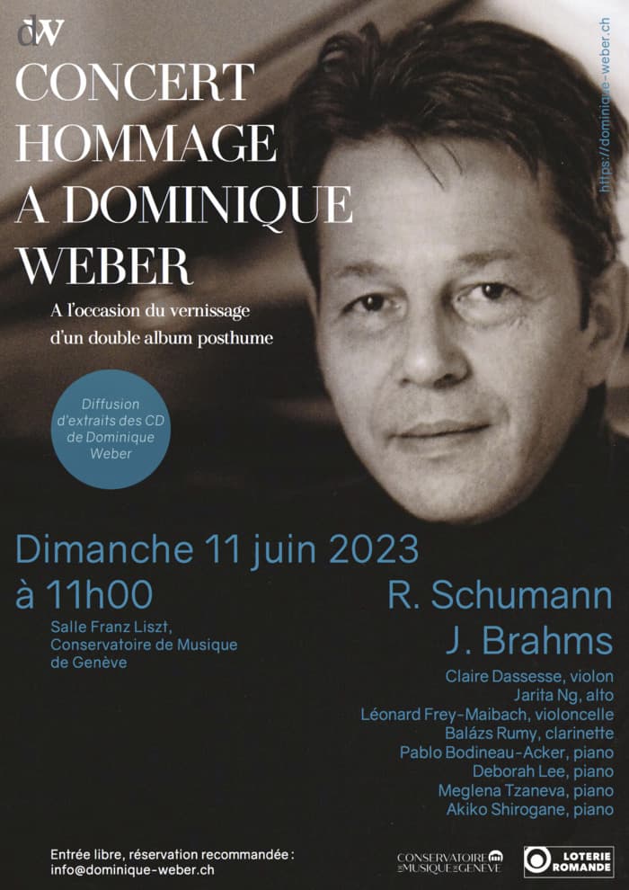 Concert hommage à Dominique Weber