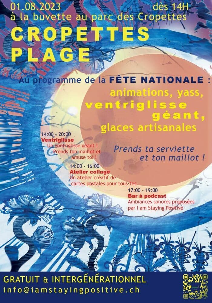 Fête nationale aux Cropettes : Cropettes plage