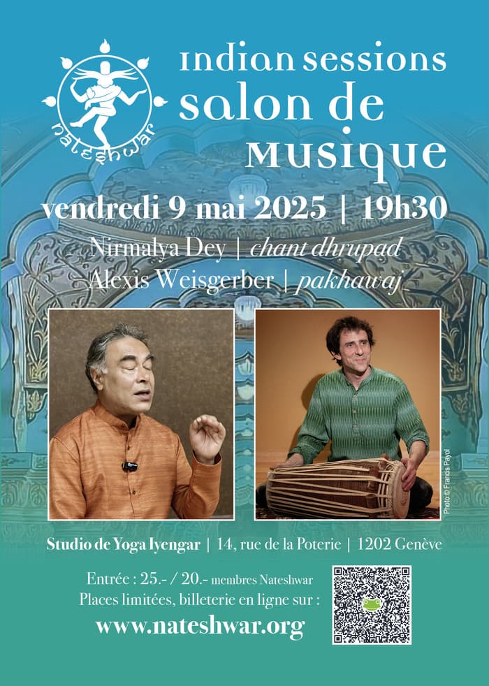 Indian Session | Salon de Musique avec Pandit Nirmalya Dey (chant Dhrupad) et Alexis Weisgerber (pakhawaj)