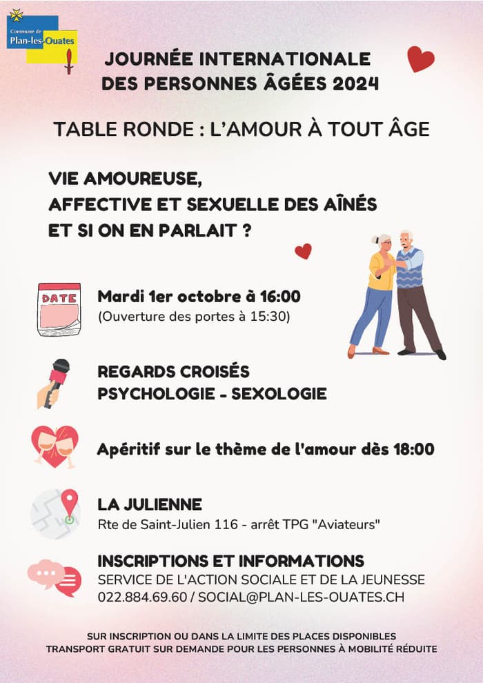 Table ronde : « l’amour à tout âge »