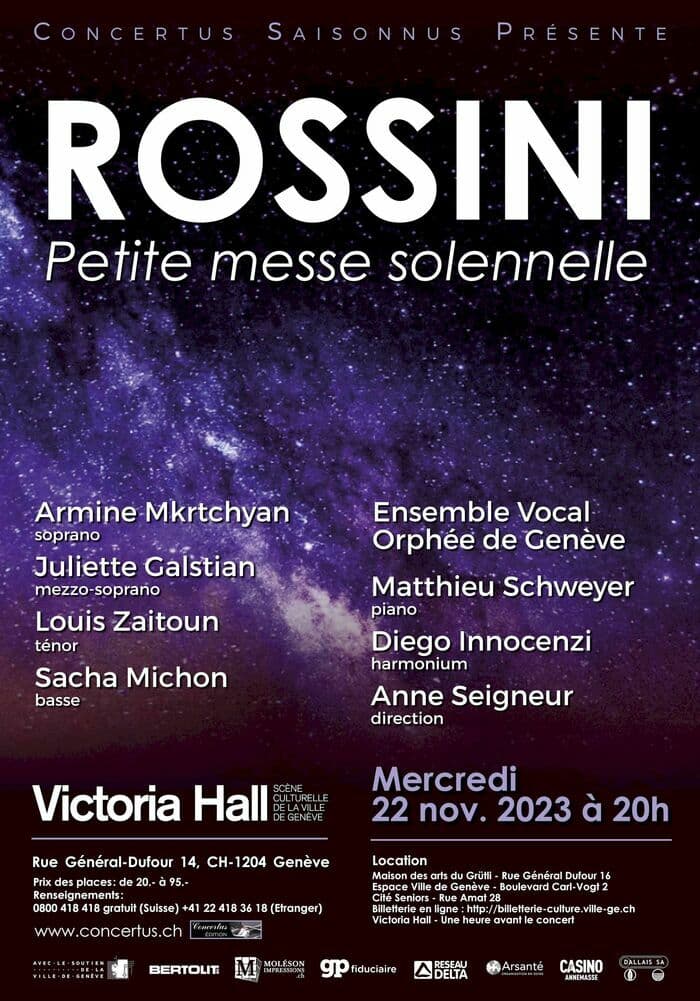 Ensemble Vocal Orphée; Matthieu Schweyer, piano; Diego Innocenzi, harmonium; Anne Seigneur, direction