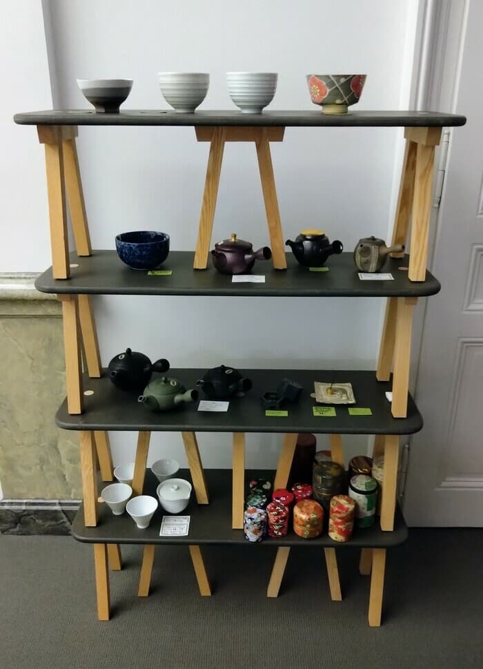Comptoir de thés japonais au musée