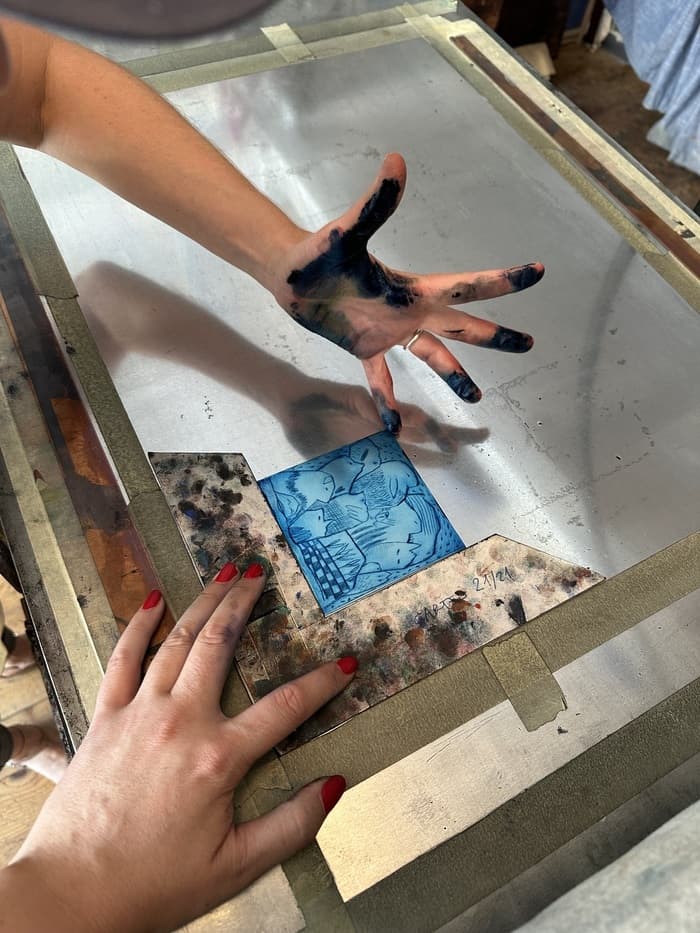 Atelier de gravure pour adultes