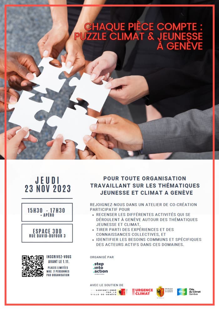 [Semaine du Climat] Chaque Pièce Compte : Puzzle Climat & Jeunesse à Genève