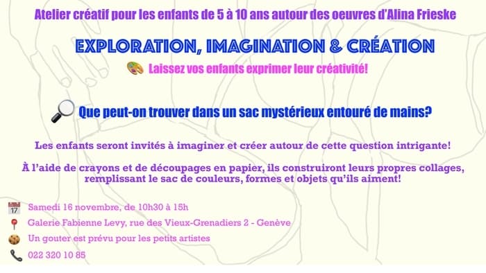 Atelier créatif pour enfants - 5 à 10 ans
