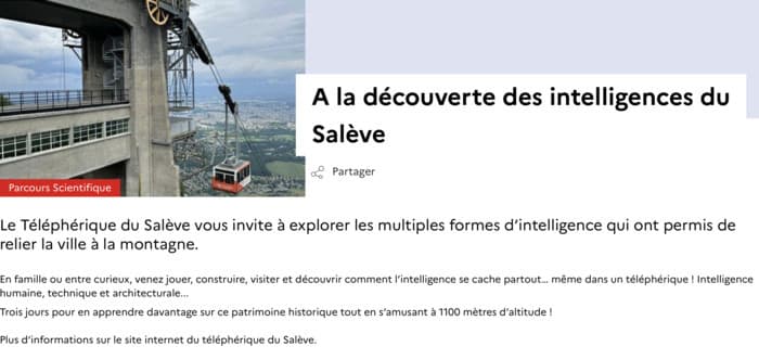 La fête de la Science s'invite au Téléphérique du Salève !