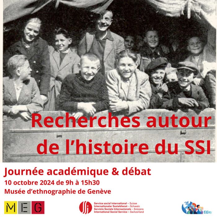 MEG & Service Social International :  Conférence. Histoire du SSI & Décolonisation