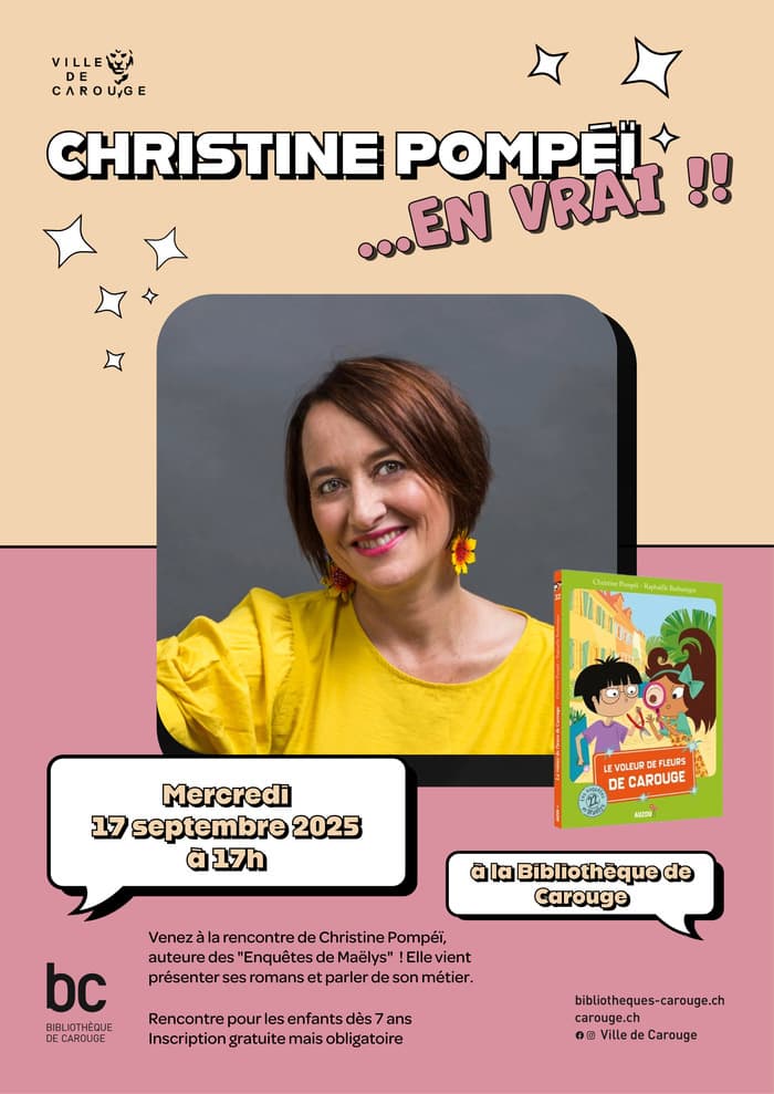 Christine Pompéï... en vrai ! : rencontre pour les enfants dès 7 ans