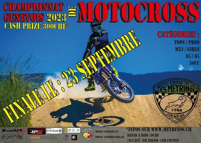 Finale du championnat Genevois de motocross