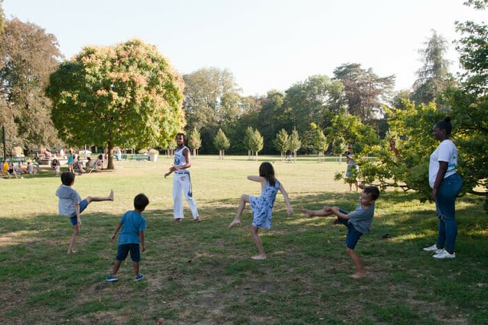 Jeux en extérieur et initiation au Ju-jitsu brésilien
