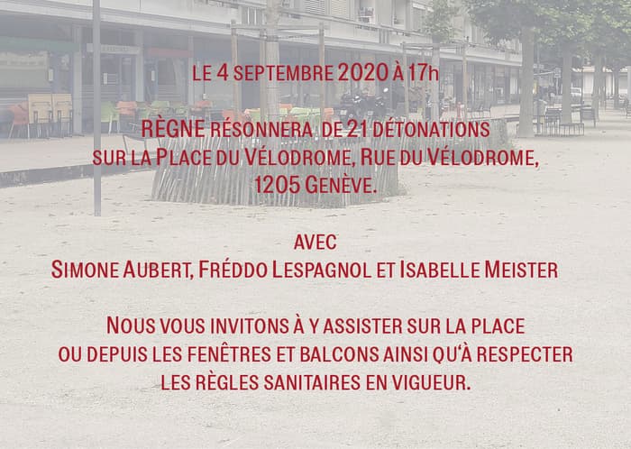 RÈGNE - PERFORMANCE de Florian Bach - Place du Vélodrome