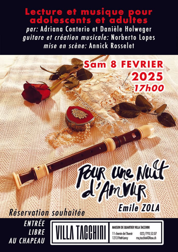 "POUR UNE NUIT D'AMOUR" d'Emile ZOLA
