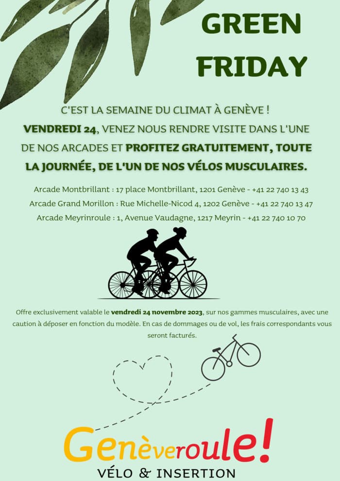 Semaine du Climat - Green Friday Genèveroule