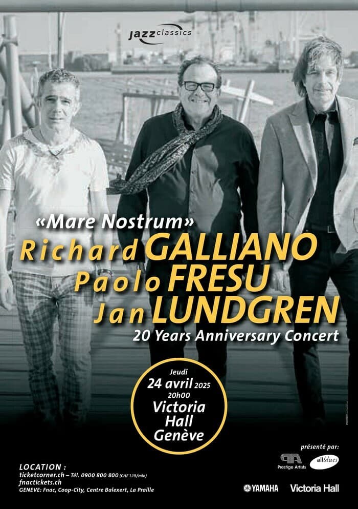 Richard Galliano – Paolo Fresu – Jan Lundgren: Mare Nostrum, 20 ans